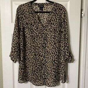 Lane Bryant Cheetah Print Dress Top